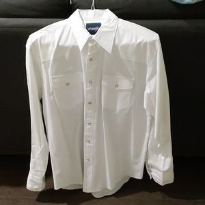 Wrangler men's White Pearlsnap